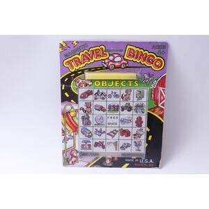 Travel Bingo, Objects, Magnetic, Game, Smethport, 1996, Children, Family, Trip,